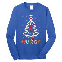 Nurse Christmas Tree Stethoscope Rn Lpn Scrub Nursing Xmas Cute Gift Long Sleeve Shirt