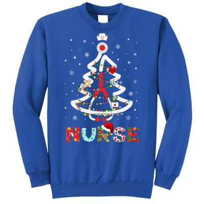 Nurse Christmas Tree Stethoscope Rn Lpn Scrub Nursing Xmas Cute Gift Sweatshirt