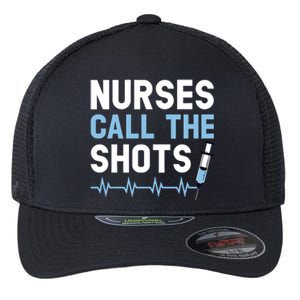 Nurses Call The Shots Certified Nursing Assistant Cna Gift Flexfit Unipanel Trucker Cap