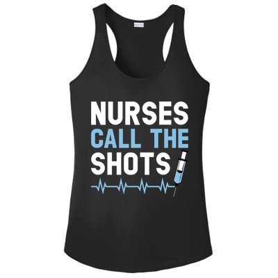 Nurses Call The Shots Certified Nursing Assistant Cna Gift Ladies PosiCharge Competitor Racerback Tank
