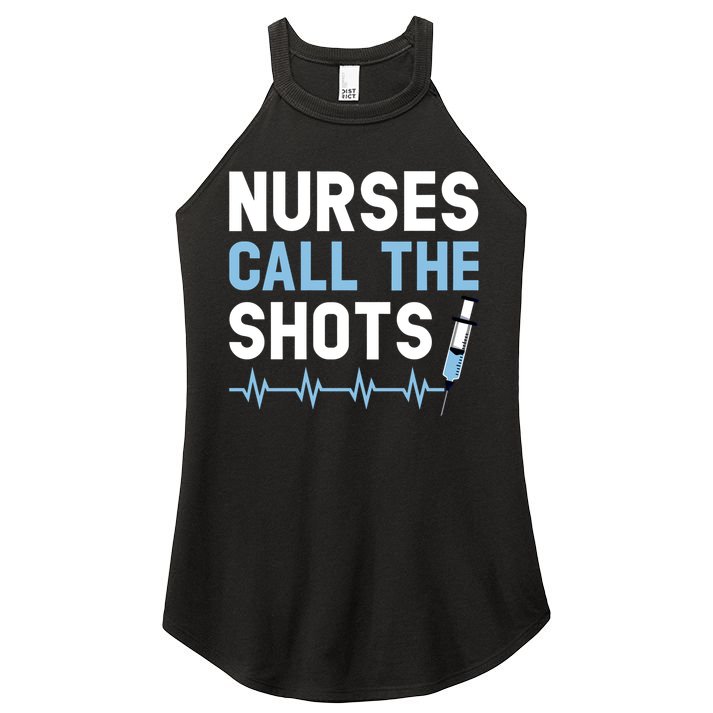 Nurses Call The Shots Certified Nursing Assistant Cna Gift Women's Perfect Tri Rocker Tank