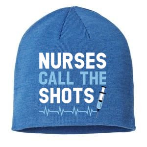 Nurses Call The Shots Certified Nursing Assistant Cna Gift Sustainable Beanie