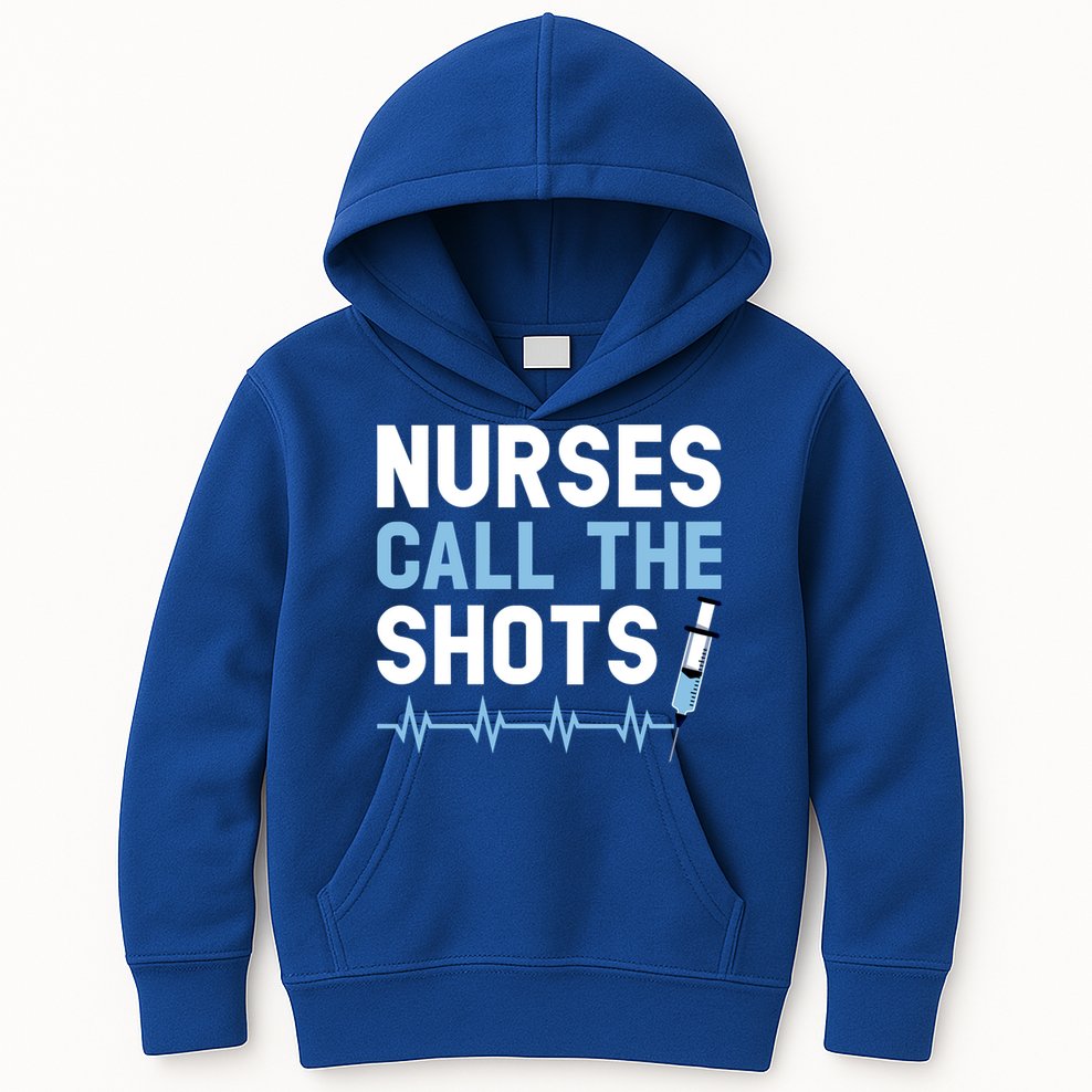 Nurses Call The Shots Certified Nursing Assistant Cna Gift Kids Hoodie