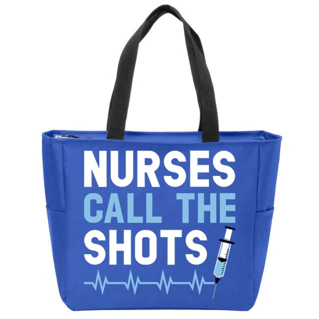 Nurses Call The Shots Certified Nursing Assistant Cna Gift Zip Tote Bag