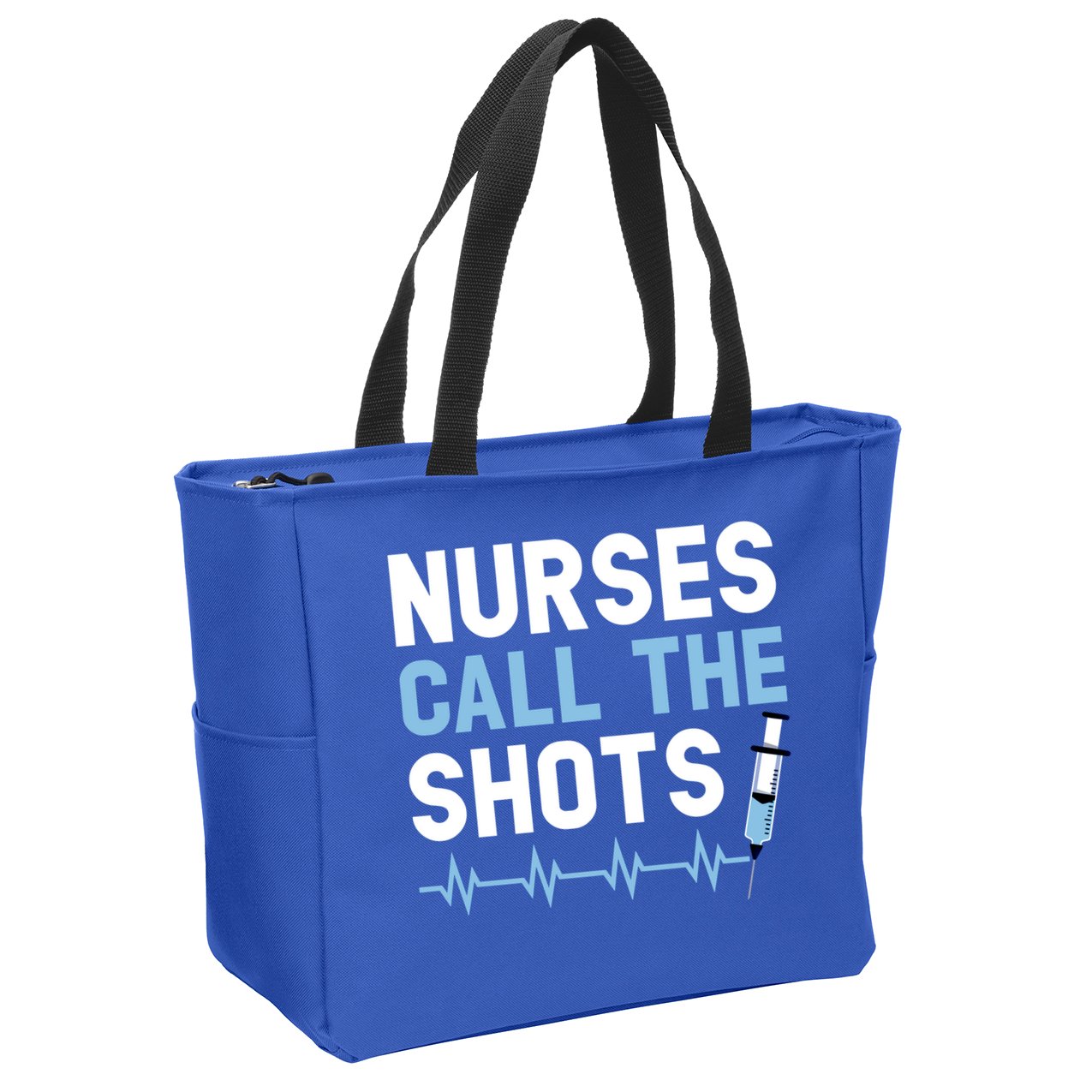 Nurses Call The Shots Certified Nursing Assistant Cna Gift Zip Tote Bag