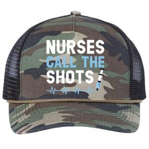 Nurses Call The Shots Certified Nursing Assistant Cna Gift Retro Rope Trucker Hat Cap