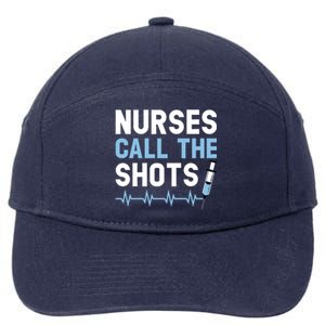 Nurses Call The Shots Certified Nursing Assistant Cna Gift 7-Panel Snapback Hat