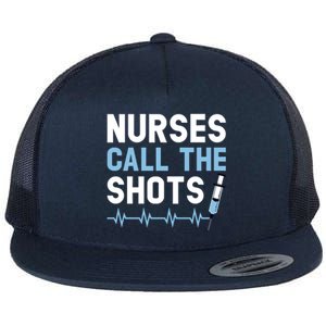 Nurses Call The Shots Certified Nursing Assistant Cna Gift Flat Bill Trucker Hat