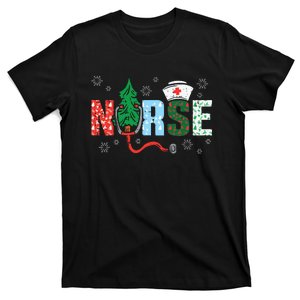 Nurse Christmas Tree Nurses Xmas Winter Scrub Rn T-Shirt