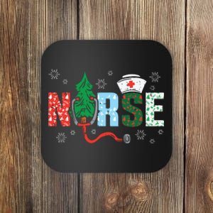 Nurse Christmas Tree Nurses Xmas Winter Scrub Rn Coaster