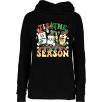 Nurse Christmas Tree Nurses Xmas Winter Scrub Rn Women Womens Funnel Neck Pullover Hood