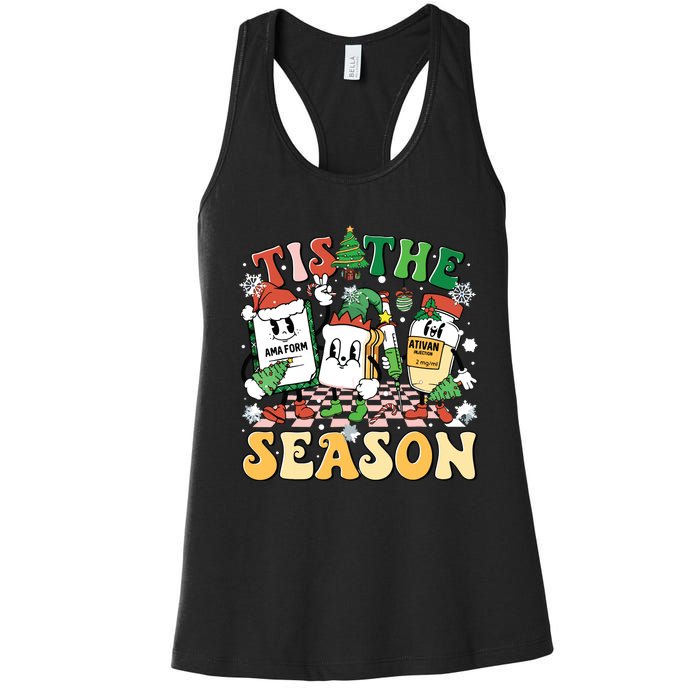 Nurse Christmas Tree Nurses Xmas Winter Scrub Rn Women Women's Racerback Tank