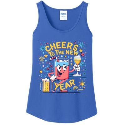 Nye Cheers To The New Year Happy Winter Holiday 2024 Great Gift Ladies Essential Tank