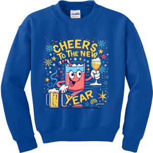 Nye Cheers To The New Year Happy Winter Holiday 2024 Great Gift Kids Sweatshirt