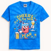 Nye Cheers To The New Year Happy Winter Holiday 2024 Great Gift Kids Tie-Dye T-Shirt