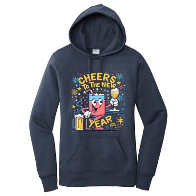 Nye Cheers To The New Year Happy Winter Holiday 2024 Great Gift Women's Pullover Hoodie