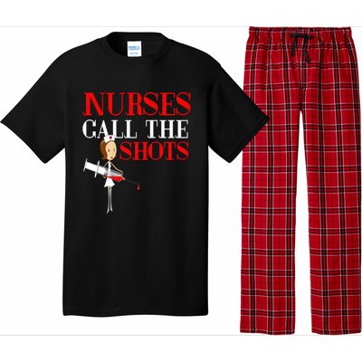 Nurses Call The Shots Gift Nurse Rn Wife Boss Mom Grandma Pajama Set