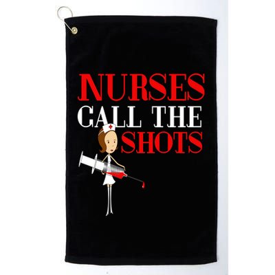 Nurses Call The Shots Gift Nurse Rn Wife Boss Mom Grandma Golf Towel