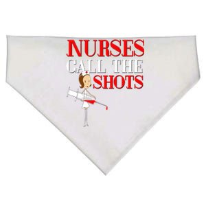 Nurses Call The Shots Gift Nurse Rn Wife Boss Mom Grandma USA-Made Doggie Bandana