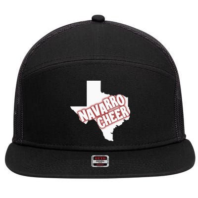 Navarro Cheer Texas Logo 7 Panel Mesh Trucker Snapback Hat