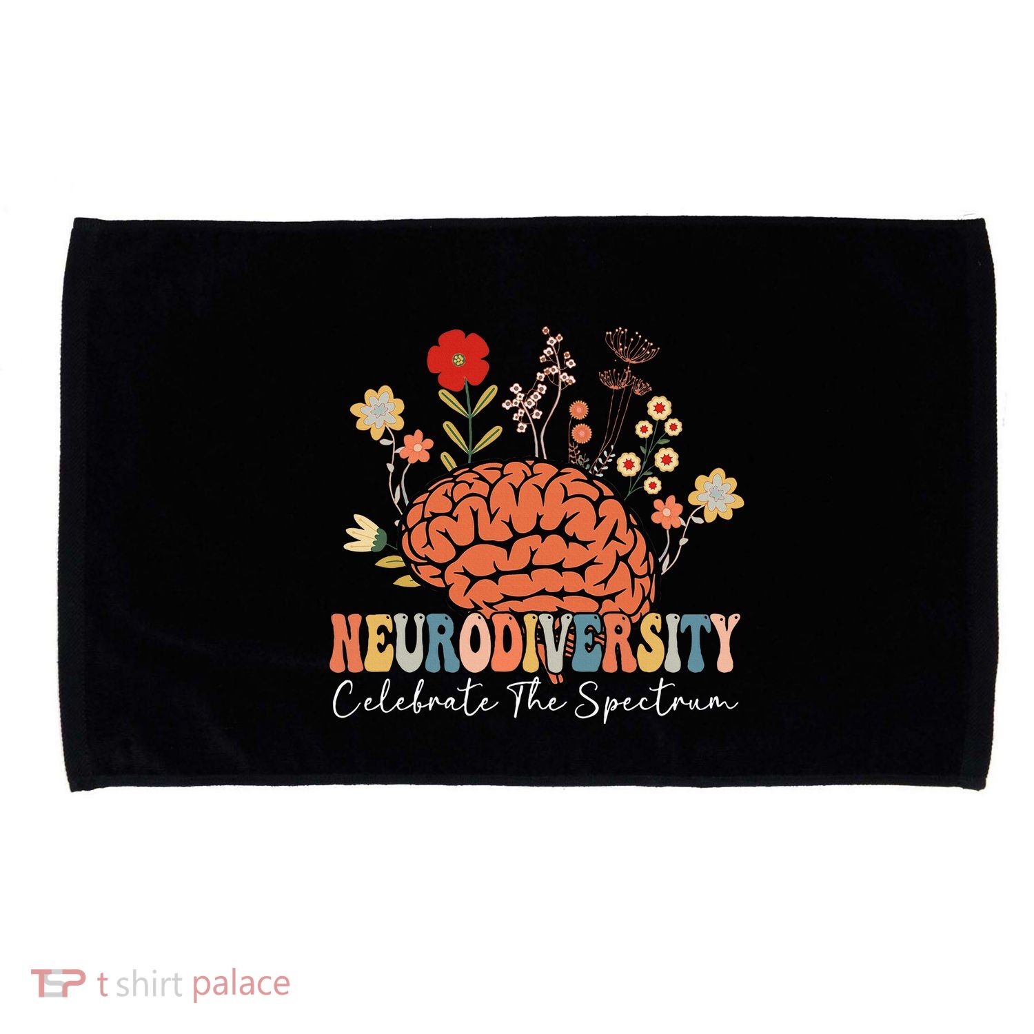 Neurodiversity Celebrate The Spectrum Brain Autism Awareness Microfiber Hand Towel