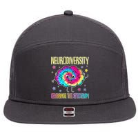 Neurodiversity Celebrate The Spectrum 7 Panel Mesh Trucker Snapback Hat