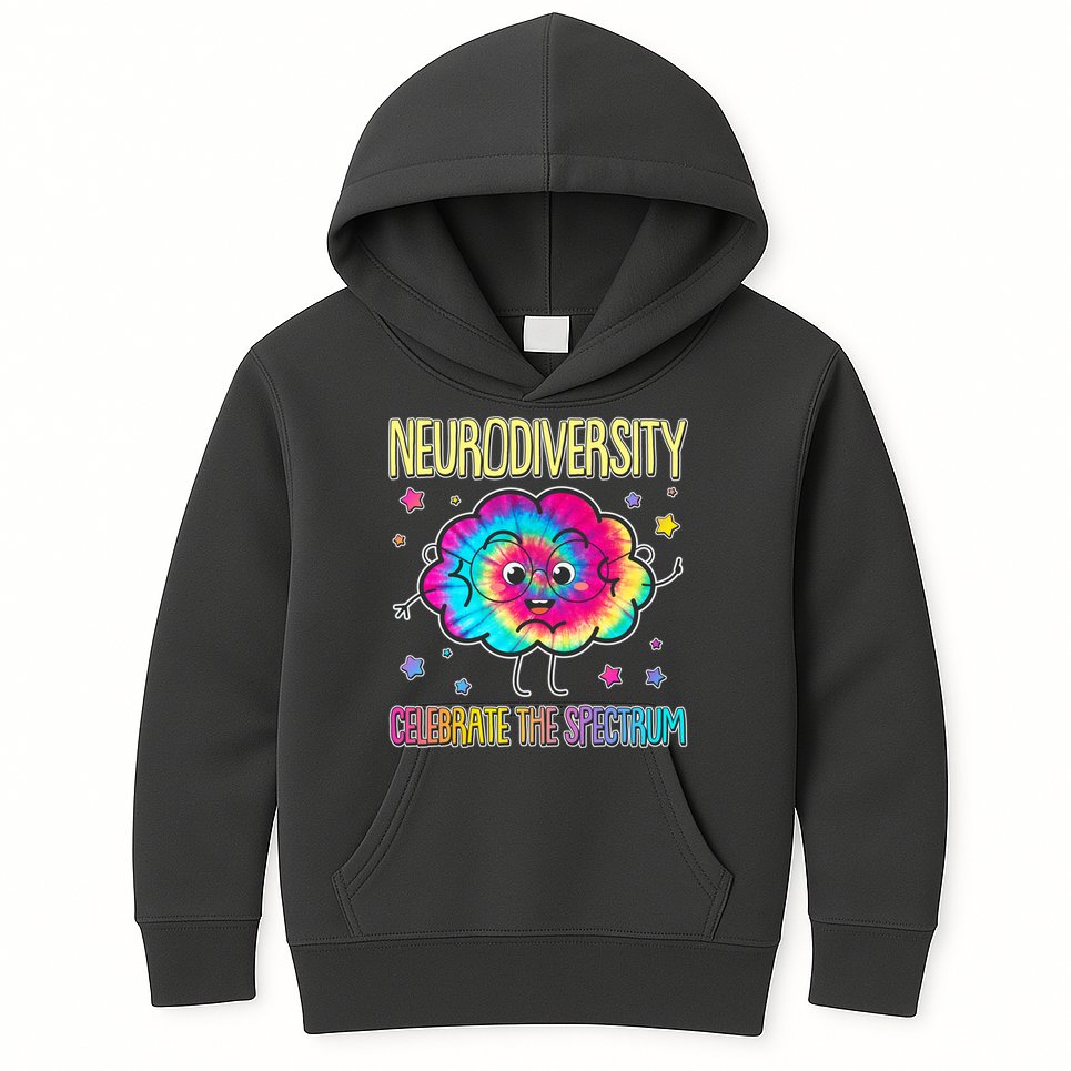 Neurodiversity Celebrate The Spectrum Kids Hoodie