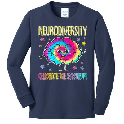 Neurodiversity Celebrate The Spectrum Kids Long Sleeve Shirt