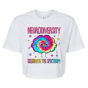 Neurodiversity Celebrate The Spectrum Bella+Canvas Jersey Crop Tee