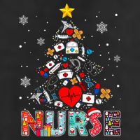 Nurse Christmas Tree Stethoscope RN LPN Scrub Nursing Xmas  Hat