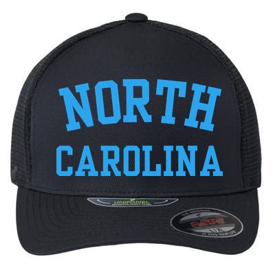 North Carolina Throwback Design State Of Nc Flexfit Unipanel Trucker Cap