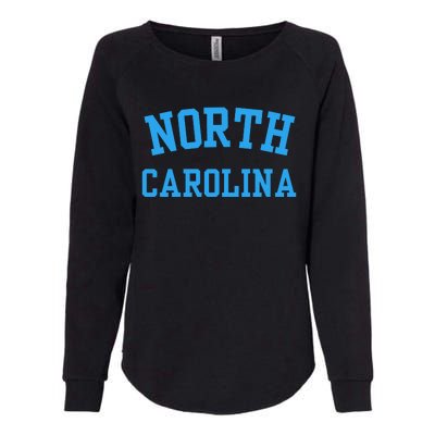 North Carolina Throwback Design State Of Nc Womens California Wash Sweatshirt