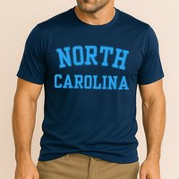 North Carolina Throwback Design State Of Nc Cooling Performance Crew T-Shirt