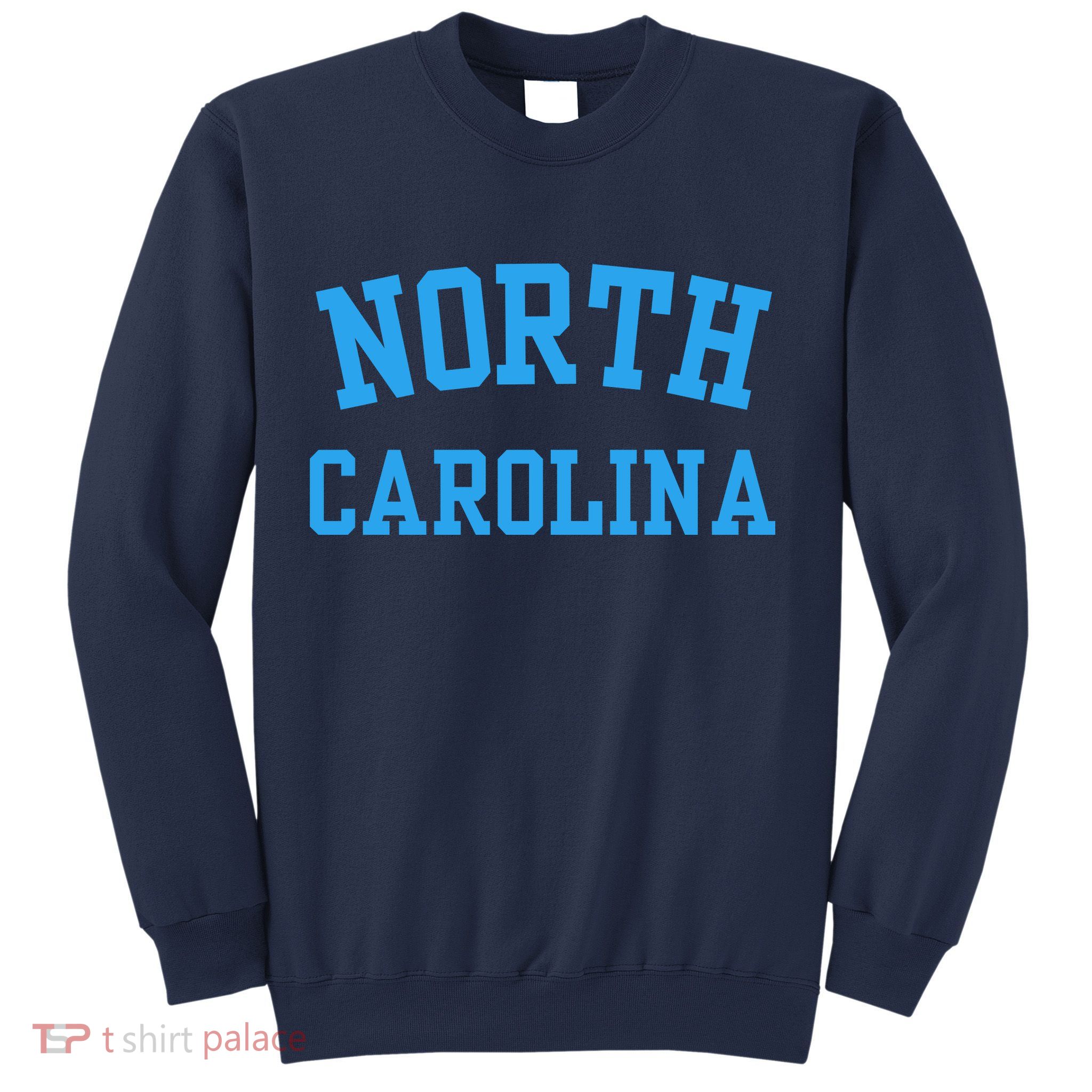 North Carolina Throwback Design State Of Nc Sweatshirt