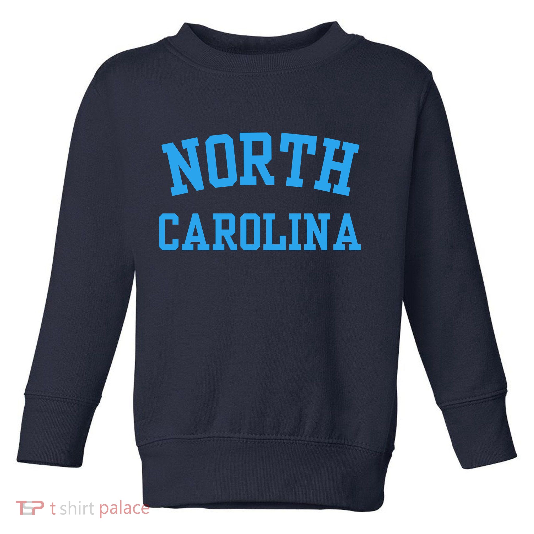 North Carolina Throwback Design State Of Nc Toddler Sweatshirt