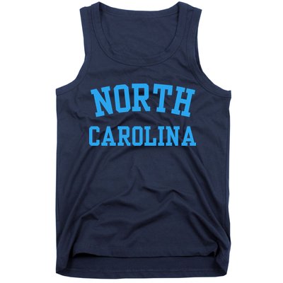 North Carolina Throwback Design State Of Nc Tank Top
