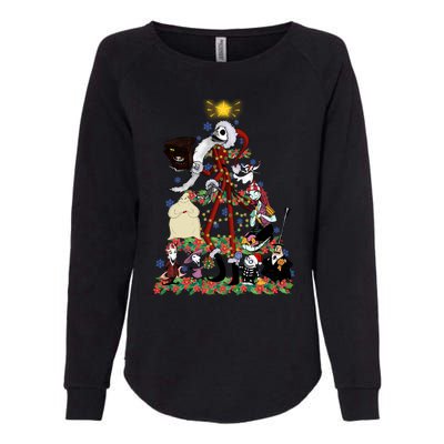 Nightmare Christmas Tree Santa Jack Sally Oogie Boogie Nightmare Womens California Wash Sweatshirt