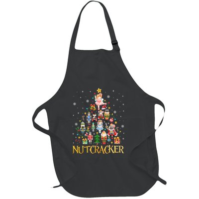 Nutcracker Christmas Tree Nutcracker Squad Ballet Full-Length Apron With Pockets