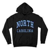 North Carolina Throwback Design State Of Nc Classic Hoodie