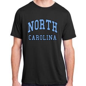 North Carolina Throwback Design State Of Nc Classic Adult ChromaSoft Performance T-Shirt