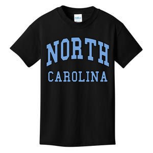 North Carolina Throwback Design State Of Nc Classic Kids T-Shirt