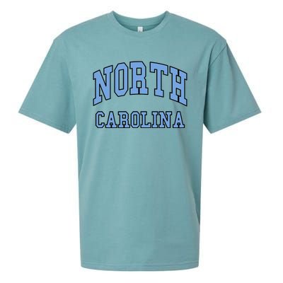 North Carolina Throwback Design State Of Nc Classic Sueded Cloud Jersey T-Shirt