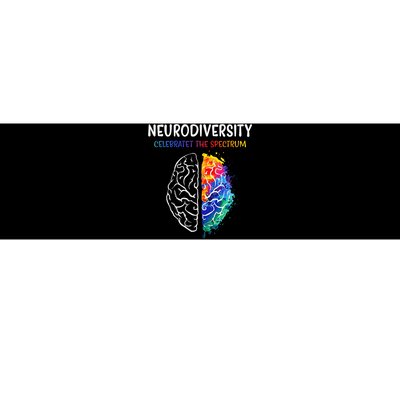 Neurodiversity celebrate the spectrum Brain Autism Awareness Bumper Sticker