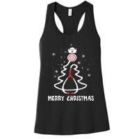 Nurse Christmas Tree Stethoscope Nursing Gift Rn Lpn Funny Women's Racerback Tank