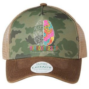 Neurodiversity Celebrate The Spectrum Brain Autism Awareness Legacy Tie Dye Trucker Hat