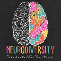 Neurodiversity Celebrate The Spectrum Brain Autism Awareness 7 Panel Mesh Trucker Snapback Hat