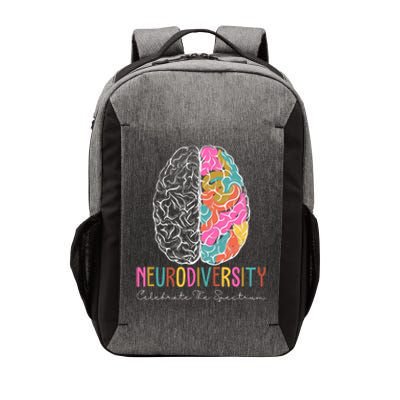 Neurodiversity Celebrate The Spectrum Brain Autism Awareness Vector Backpack