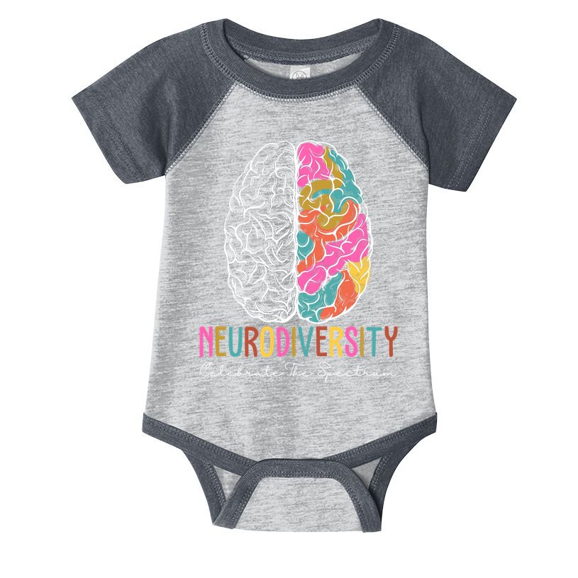 Neurodiversity Celebrate The Spectrum Brain Autism Awareness Infant Baby Jersey Bodysuit