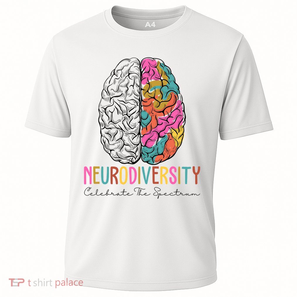 Neurodiversity Celebrate The Spectrum Brain Autism Awareness Performance Shirt