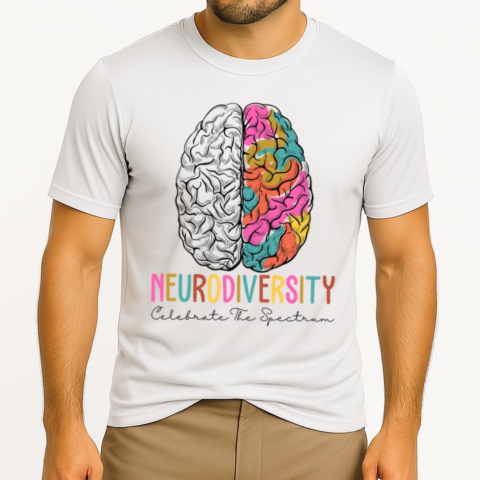 Neurodiversity Celebrate The Spectrum Brain Autism Awareness Performance Shirt